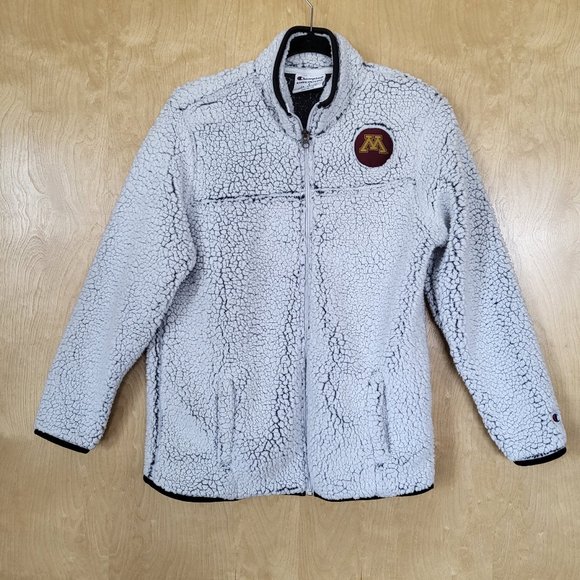 Champion University of Minnesota Full-zip Sherpa Jacket Size Small - Picture 2 of 11